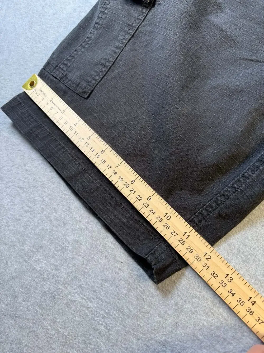 Wear First Men's Lightweight Ripstop Stretch Cargo Shorts Black